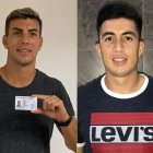 Michael Hoyos de Barcelona (i) y Luca Sosa de Emelec, ya podrán ser habilitados en la LigaPro.