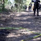 La escena del horrendo crimen.