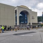 La Policía inspeccionó el Complejo Judicial Alban Borja.