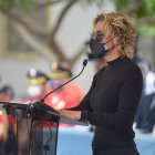 La alcaldesa de Guayaquil, Cynthia Viteri, en la firma del convenio para vacunación con el Ministerio de Salud.