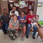 Alfonso Quijano junto a sus familiares, en la Navidad pasada.