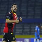 Lucas Mancinelli fue autor del primer gol del Deportivo Cuenca.