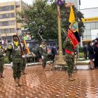 El momento cívico desarrollado el 29  de marzo pasado.