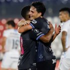 Lorenzo Faravelli festeja el segundo gol de los 'rayados'.