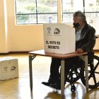 Moreno ejerció su derecho al voto.