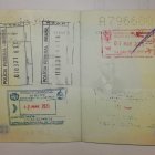 El pasaporte supuestamente falsificado que Migración detectó en el aeropuerto de Guayaquil.