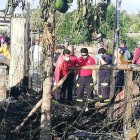 Jamileth Mosquera descansaba junto con sus dos hijos cuando hubo la explosión.