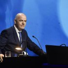 Gianni Infantino,  durante el Congreso de la UEFA, criticó la creación de la Superliga.