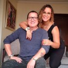 Tomás Delgado con su novia Melissa Avilés.