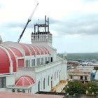 El emblemático templo manabita es reparado.