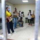 Es el laboratorio donde los integrantes del grupo musical ensayan tres veces por semana.