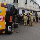 Los dos automotores fueron llevados al Centro de Retención Vehicular (CRV) de Guayaquil.