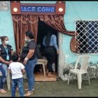 Los restos de Geovanni Burgos fueron sepultados ayer, en Urdaneta.