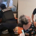 Las autoridades todavía no informan en qué concluyó el desalojo de la mujer.