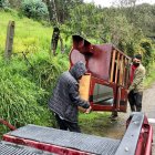 En el auxilio tomaron parte bomberos, socorristas de la Cruz Roja, policías y agentes.