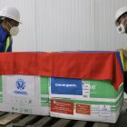 Las dosis de vacunas de Covid 19 cuando llegaban a Ecuador.