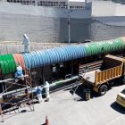 Las labores de pintura se realizaron por el día.