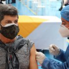 Los integrantes de la Tricolor han recibido la primera dosis de la vacuna, entre ellos el preparador físico Sergio Chiarelli.