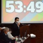 Luego de la lectura del informe, Marcelo Hallo dijo desistir del proceso.