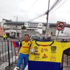 Cascarita Loor estará en la parte de posterior del estadio Rodrigo Paz para el partido Ecuador vs Perú.