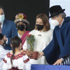 Guillermo Lasso, en un encuentro con organizaciones sociales de Imbabura.