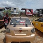 Uno de los autos retenidos por inconsistencias en su documentación.