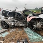 Entre los dos vehículos se produjo un choque lateral. Peritos analizan indicios.