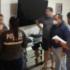 Agentes de la Policía Judicial y el fiscal César Suárez realizaron la operación.