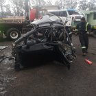 Esta es la parte delantera de  uno de los automotores.