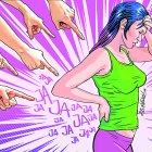 Se le burlan porque no tiene pompis.