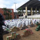 El alcaloide estaba 'tapiñado' entre latas de atún cuyo destino era España.