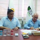 El Ab. José Arévalo de Fedenador y el Dr. Tyrone Flores de Organización Nacional Antidopaje del Ecuador