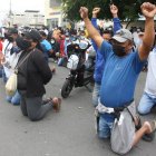 Artesanos de Santa Rosa y Anconcito se unieron en plegaria y protesta.