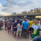 Desde este puente, presuntamente,  se lanzó Junior Maximiliano Márquez Gaona.