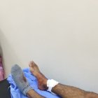 A Víctor Luna se le llevaron el celular y además lo hirieron en la pierna.