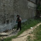 La palabra “gatillero” está escrita sobre una pared de la cooperativa 28 de Agosto. En este sector se 
han registrado varias muertes violentas.