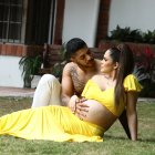 David acompañará a su novia durante el parto. Dice no tenerle miedo a la sangre.