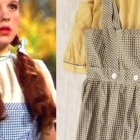 Dorothy, el personaje principal de la obra musical de 1939 y el vestido que usó en ella.