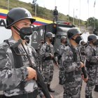 Miembros de la Policia durante la ceremonia de inauguración del curso.