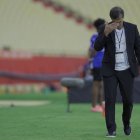 Fabián Bustos DT de Barcelona que va a jugar los cuartos de final de Copa Libertadores.