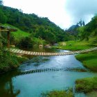 Este es parte del paisaje que ofrece el río Atapamba en sus riberas.