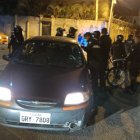 La Policía Nacional informó que en este vehículo se movilizaban los sospechosos.