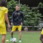 Damián Díaz se perdió los dos últimos cotejos con Barcelona, debido a un cuadro gripal.