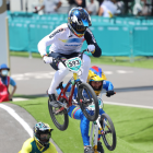 Alfredo Campo sufrió una caída en su primer heat, pero logró recuperarse.