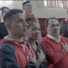 Familiares de Neisi Dajomes y directivos de Pichincha miraron la competencia en la sede oro y grana