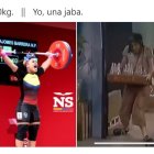 Los usuarios de las redes se han comparado con las poderosas pesistas tricolores.