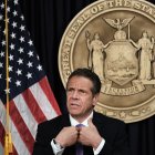 El gobernador de Nueva York, Andrew Cuomo, durante una conferencia de prensa.