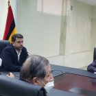 El COE Cantona de Loja reunido este jueves para organizar la llegada de la imagen.