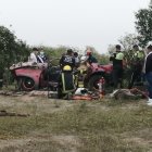 El carro fue encontrado en un sitio rodeado de arbustos.