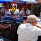 Neisi Dajomes recibida en Pastaza.